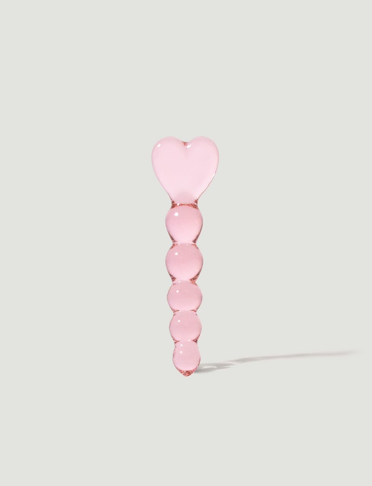 Icicles No. 43 - Icicles No 43 heart glass beaded massager dildo • Afterglo